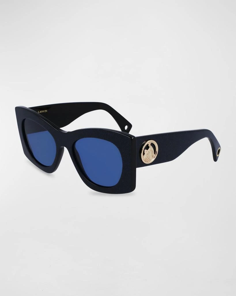 Lanvin Mother & Child Logo Acetate Butterfly Sunglasses  display picture 1