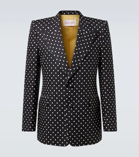 Valentino Polka-dot silk blazer 1