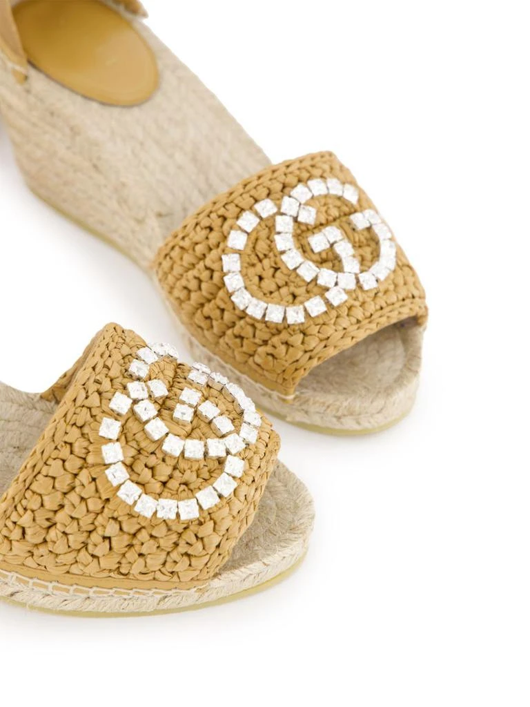 Gucci GUCCI - Gg Wedge Espadrilles 5