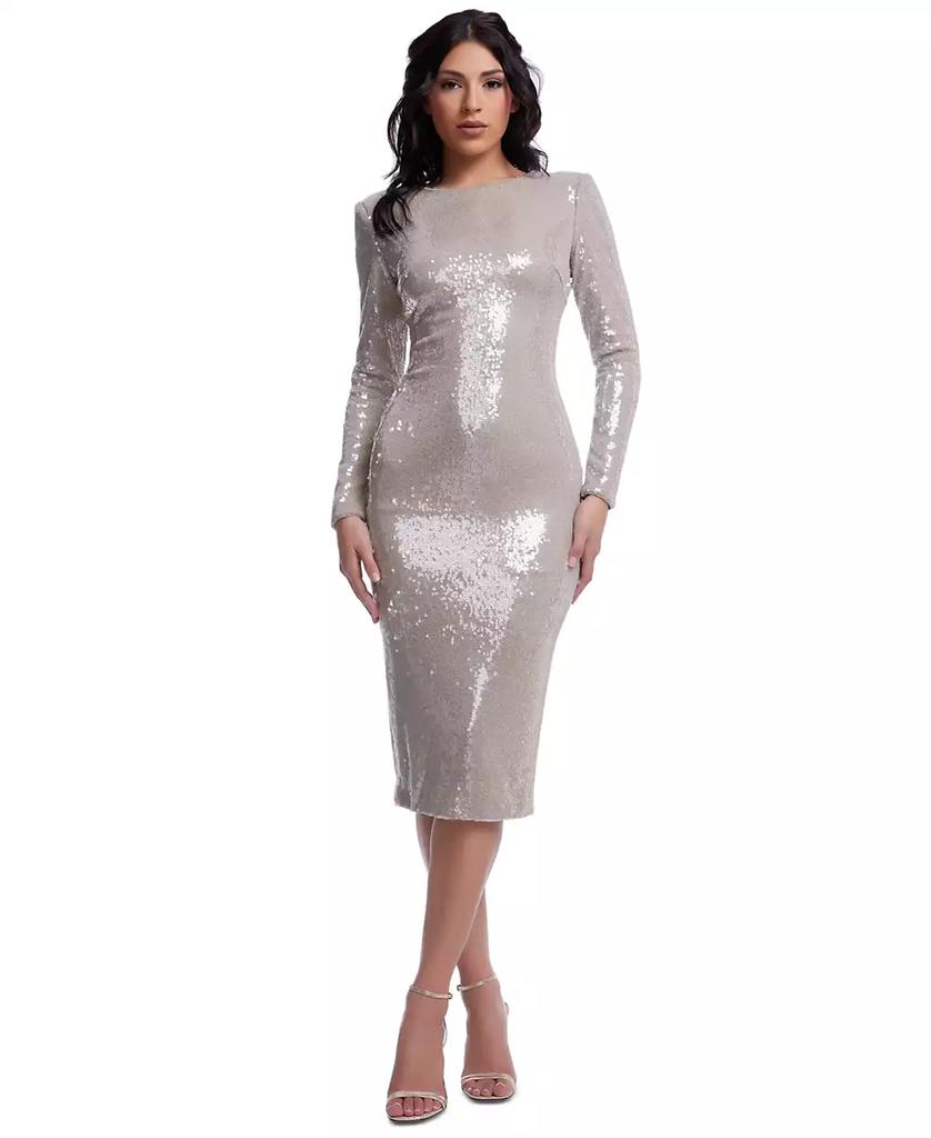 Dress The Population Women's Emmalyn Sequin Midi Dress