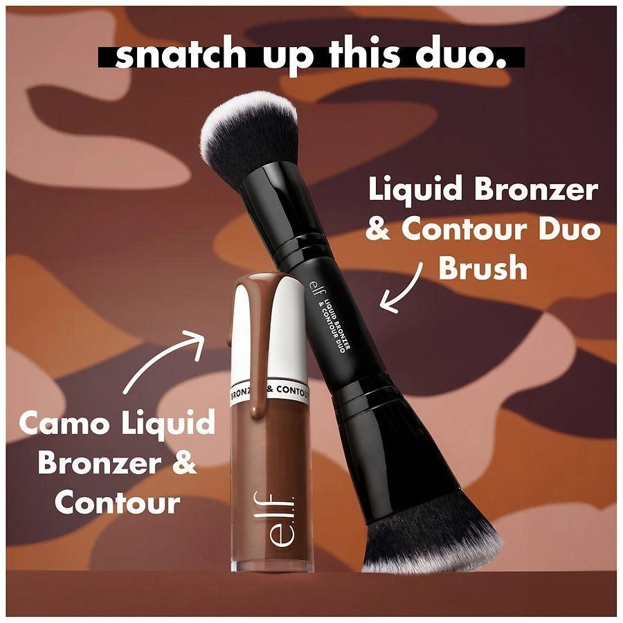 e.l.f. Liquid Bronzer & Contour Duo Brush 1 ct 5