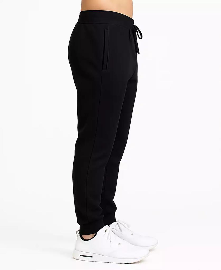 Blu Rock Men's Modern-Fit Heavyweight Jogger Sweatpants with Zipper Side Pockets