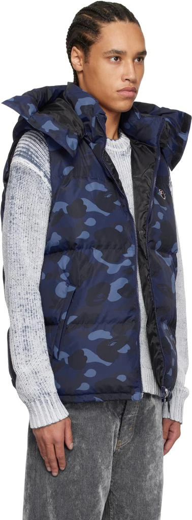 Navy Color Camo Down Vest – On Sale Now with Up to 10% Off