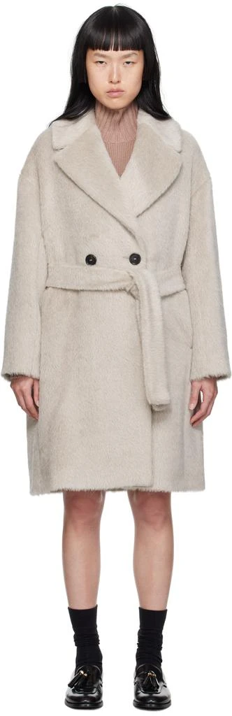 S Max Mara Taupe Nerine Coat 1