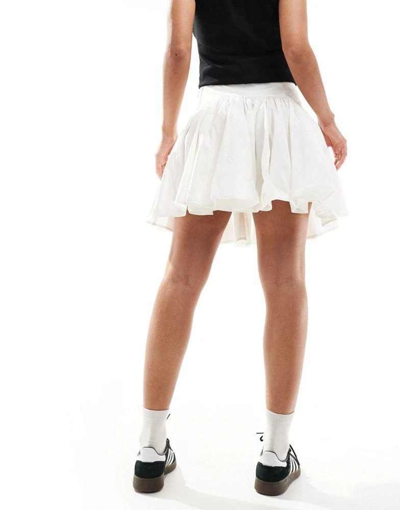 COLLUSION COLLUSION cotton flippy mini in white 2