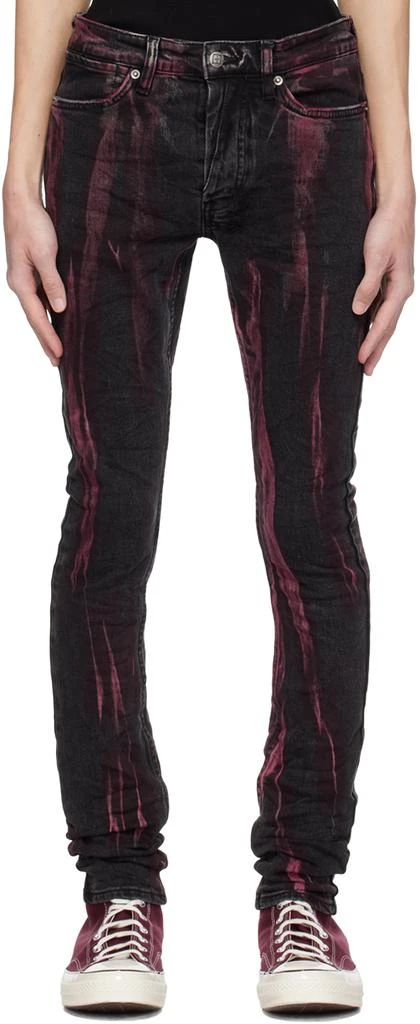 Ksubi Black & Red Van Winkle Jeans 1