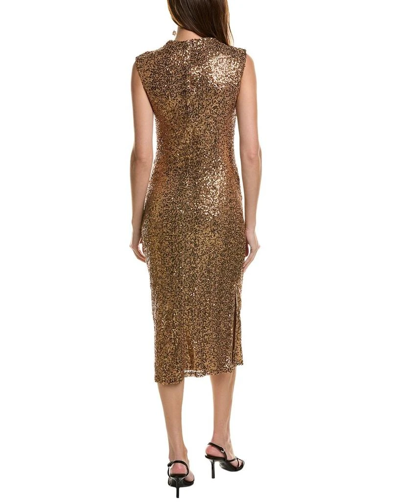 Anne Klein Draped Sequin Midi Dress 2