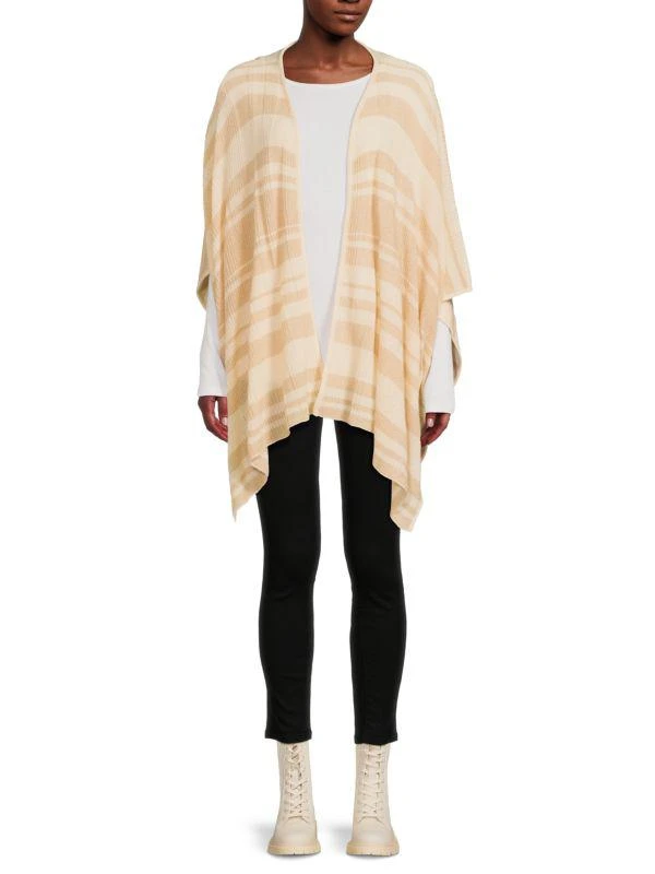 Portolano Striped Cashmere Ruana 1