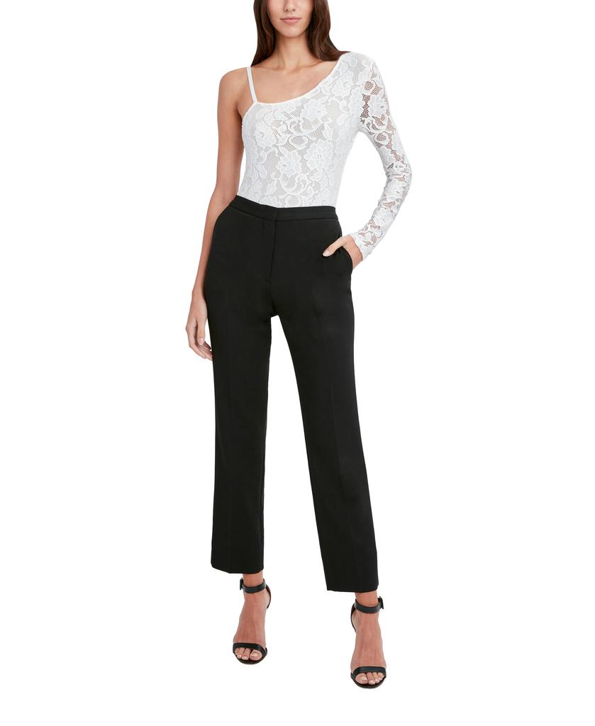 bcbg white lace top