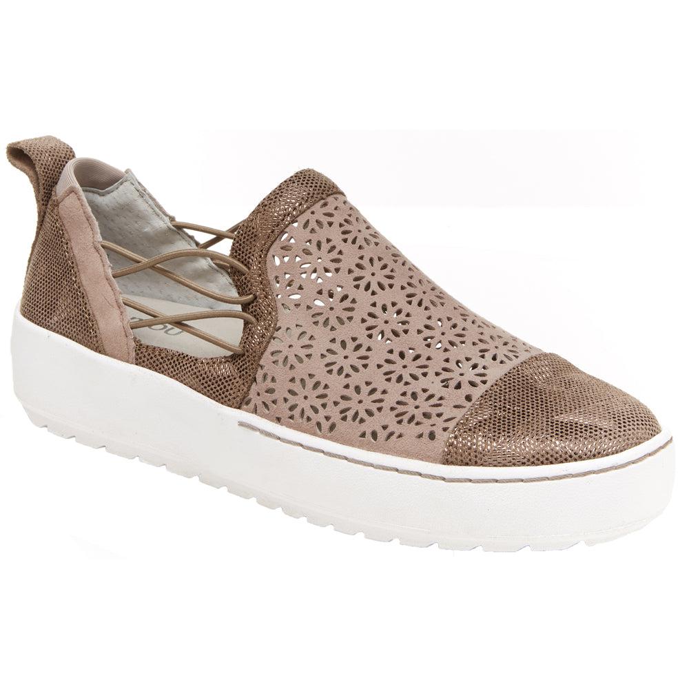 Jambu Erin Floral Cut Out Slip On Sneakers