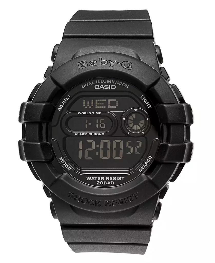 G-Shock Watch, Women's Digital Black Resin Strap 42x46mm BGD140-1A