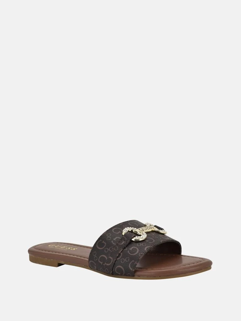 Guess Factory Lamera Logo Slide Sandals 9