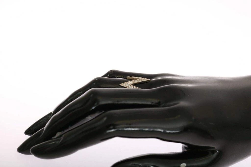 Nialaya Nialaya Silver Authentic Womens Clear Ring 4