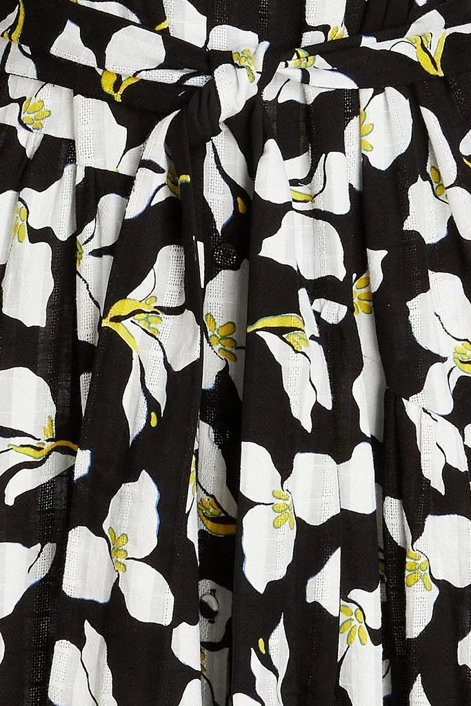 Diane von Furstenberg Luna floral-print cotton-jacquard midi shirt dress 4