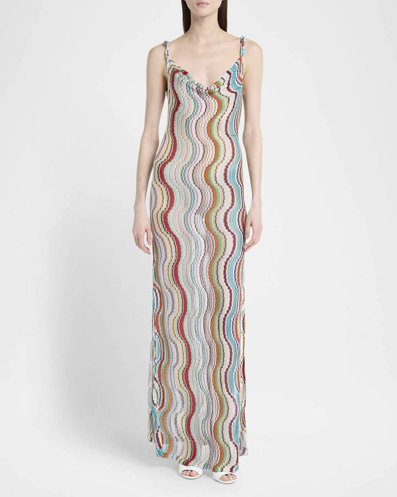 Missoni Wave Multicolor Chevron Maxi Dress Coverup 2