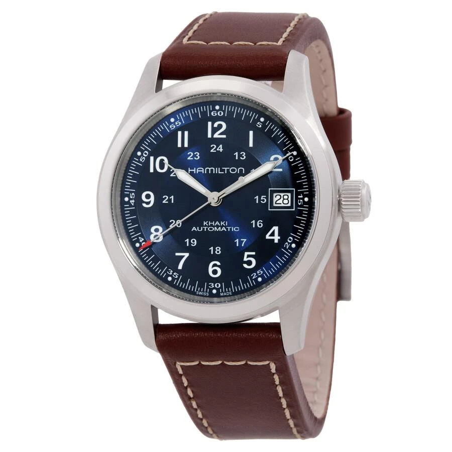 Hamilton Khaki Field Automatic Blue Dial Men
s Watch H70455540 1