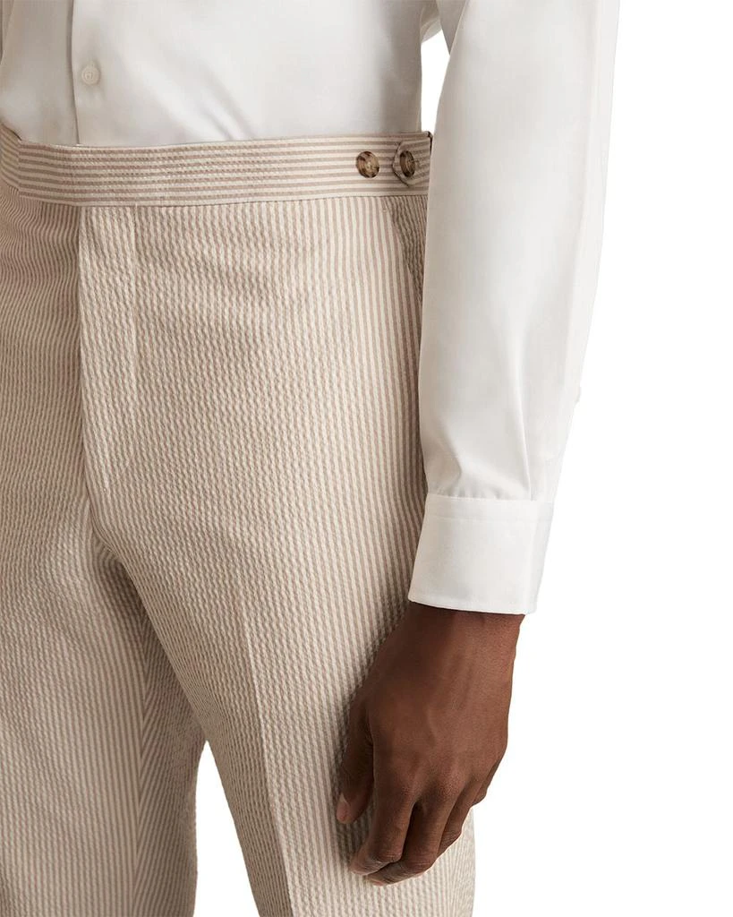 REISS Slim Fit Seersucker Mixer Trousers 4