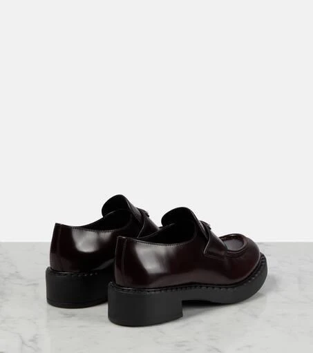 Prada Logo leather loafers 3