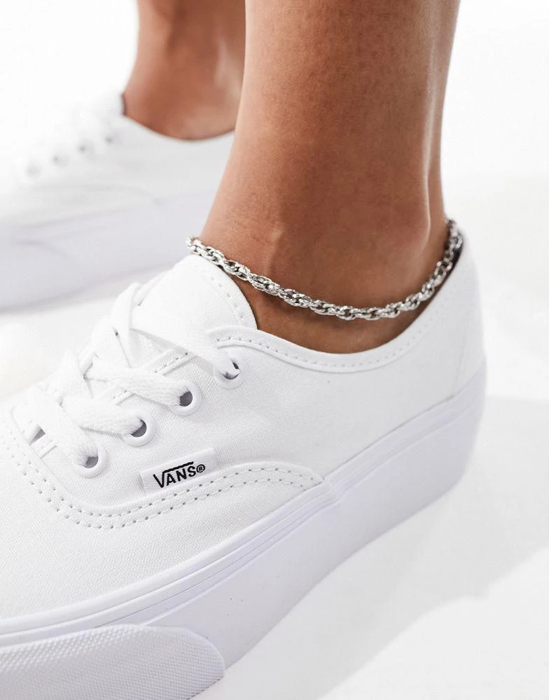 Vans Vans Authentic Stackform trainers in white 3
