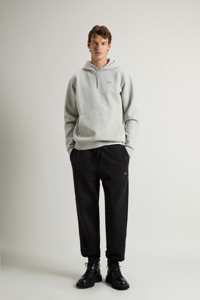 Woolrich Pants in Cotton-Blend Interlock - Men - Black