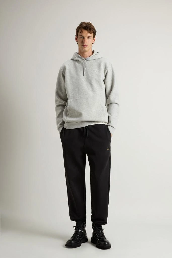 Woolrich Pants in Cotton-Blend Interlock - Men - Black 1