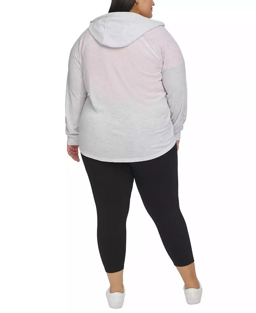 Calvin Klein Ruched-Sleeve Zip Hoodie, XS- 4