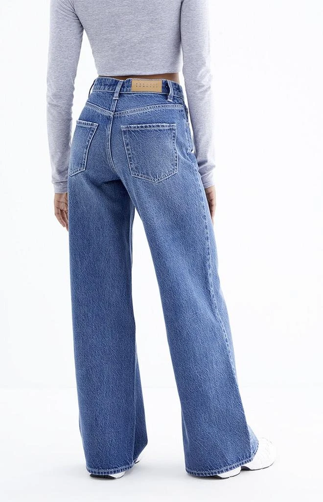 PacSun Nora Dark Indigo Wide Leg Jeans 4