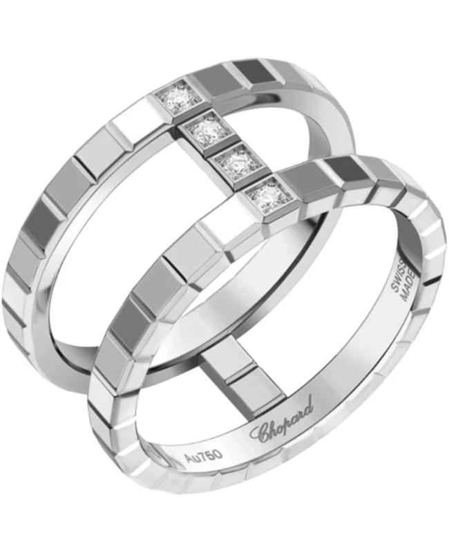 Chopard Chopard Ice Cube 18K White Gold and Diamond Women's Ring 827006-1010 1