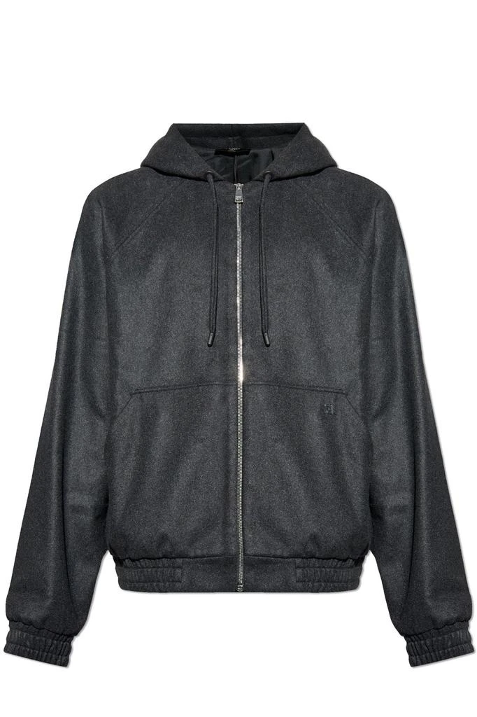 Fendi Fendi FF Plaque Zip-Up Hoodie 1