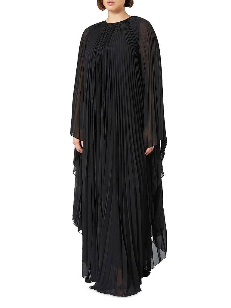 Marina Rinaldi Pleated Crepe Georgette Dress - Dresses & Skirts - Free  Shipping - BeyondStyle