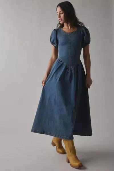 urban outfitters denim dress Urban Outfitters Denim Sparkle Dress - Medium main image 0