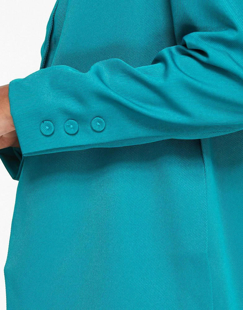 Y.A.S. Y.A.S oversized tailored blazer co-ord in teal 2