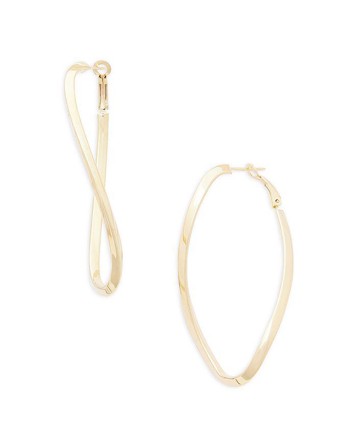 Jennifer Zeuner Alex Polished Twist Large Hoop Earrings