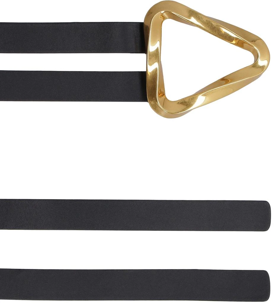 Bottega Veneta GRASP LEATHER DOUBLE STRAP BELT 3