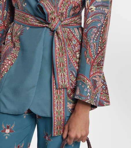ETRO Floral printed silk blazer 5