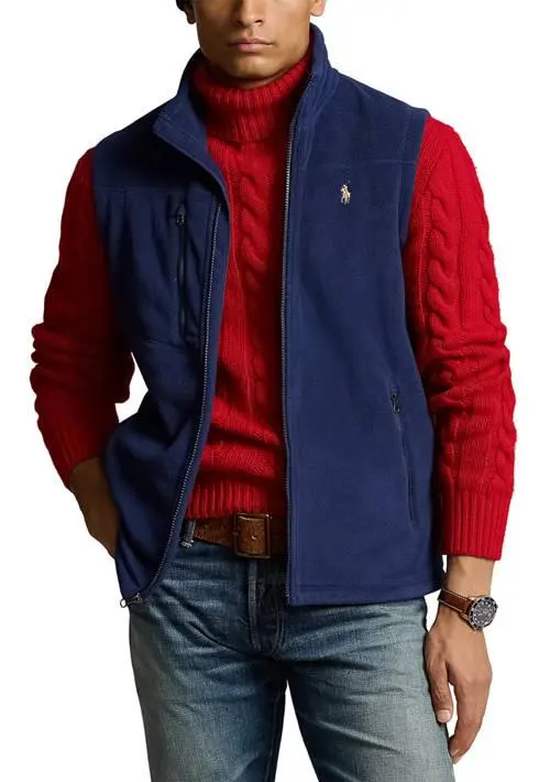 Ralph Lauren Brushed Fleece Full-Zip Vest 1