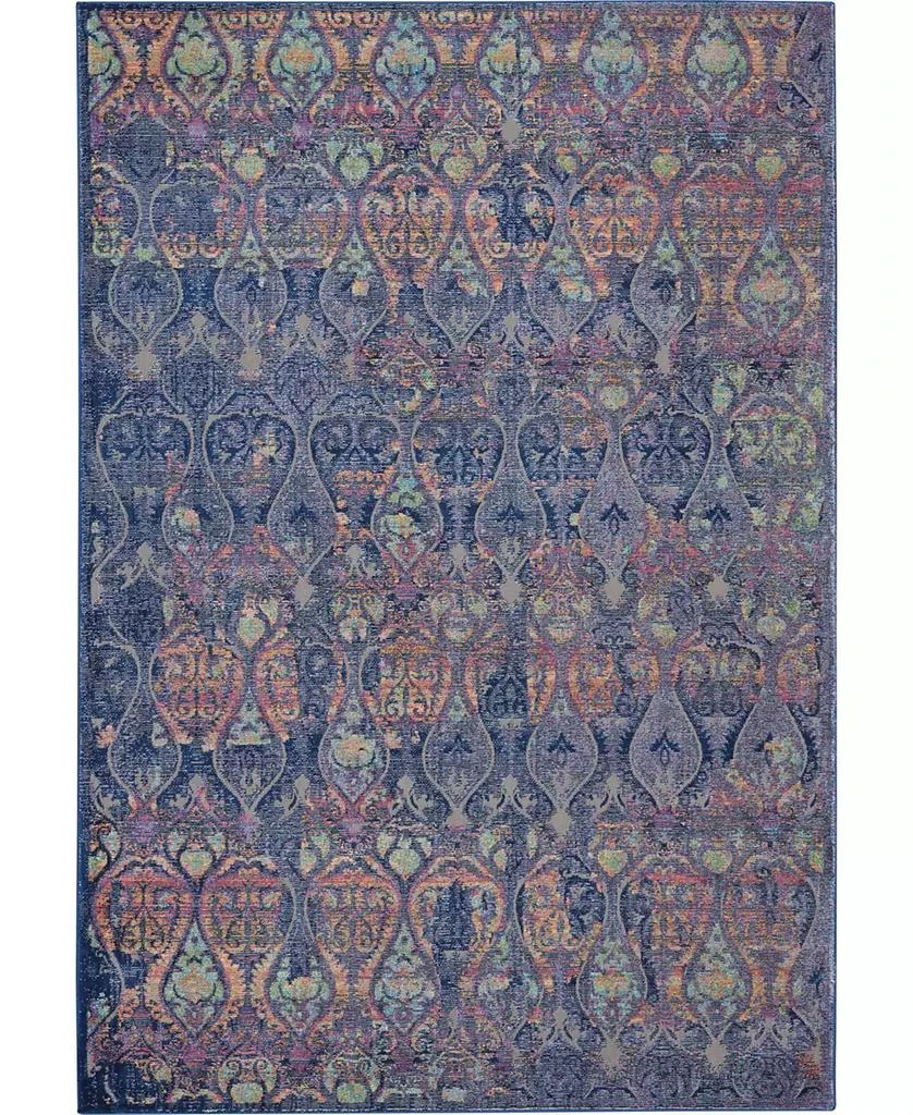 Nourison Ankara Global ANR08 Navy and Multi 2
 x 6
 Runner Rug 1