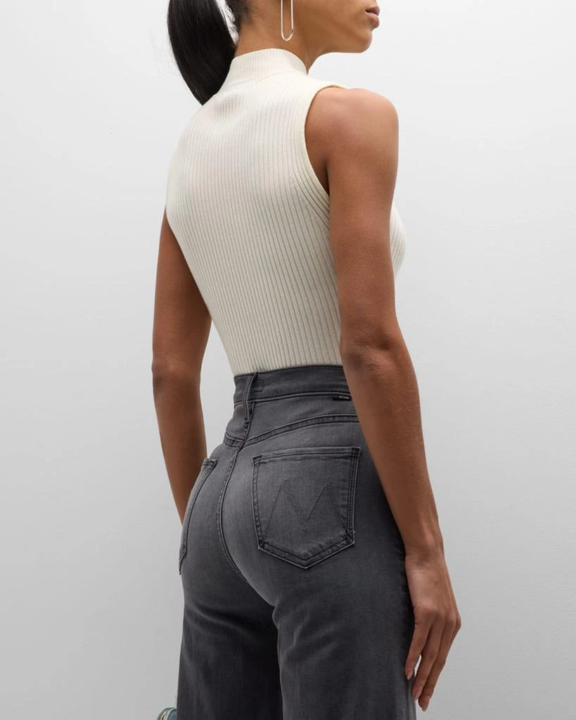 Paige Fidelia Ribbed Mock-Neck Tank Top 3