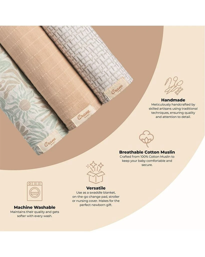 Crane Baby Cove Swaddles, 3 Pack 5
