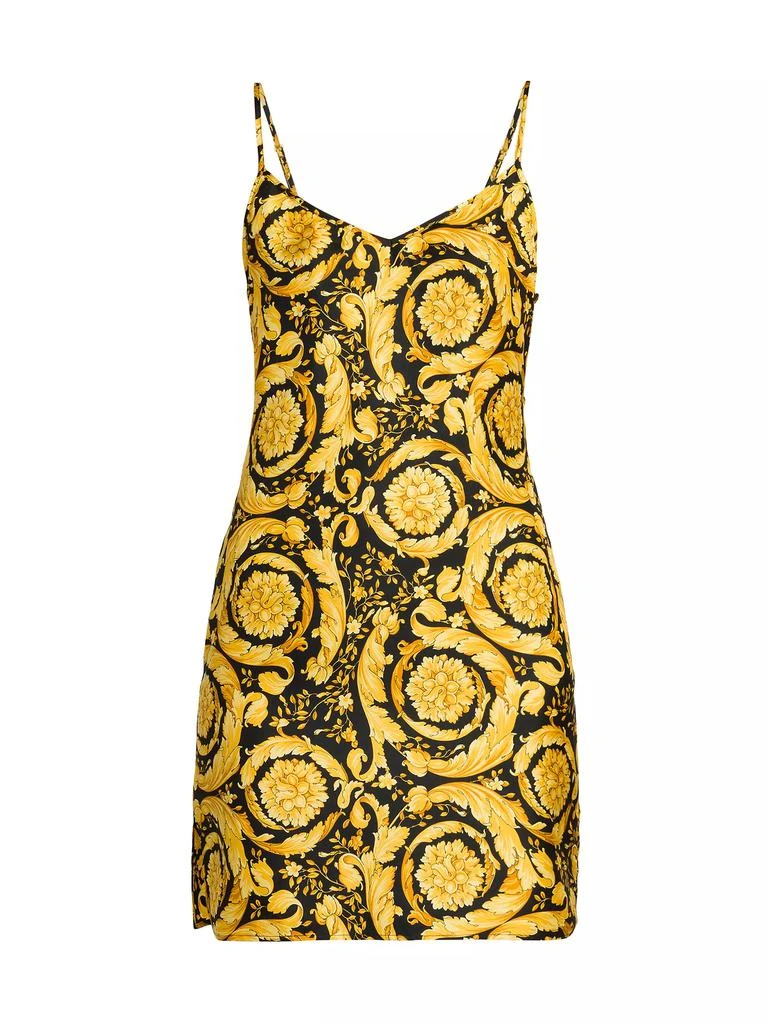 Versace Baroque Print Silk Slipdress 1