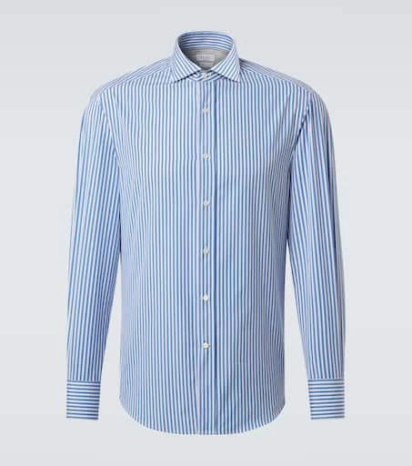 Brunello Cucinelli Cotton striped shirt 1
