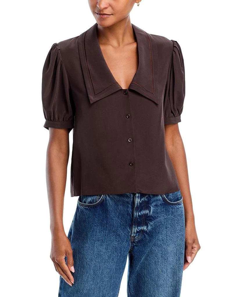 FRAME Silk Sailor Blouse 1
