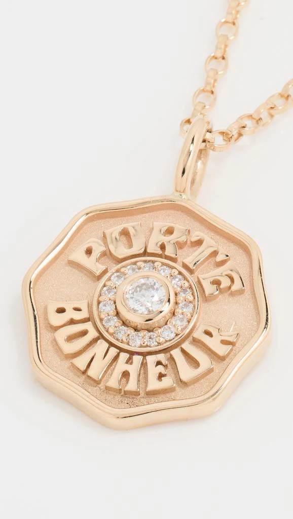 Marlo Laz Mini PB Diamond Halo Necklace 4