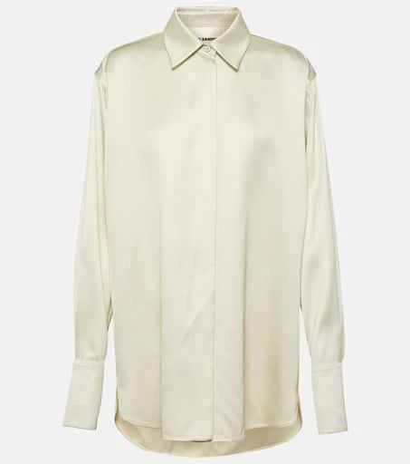 Jil Sander Oversized satin shirt 1