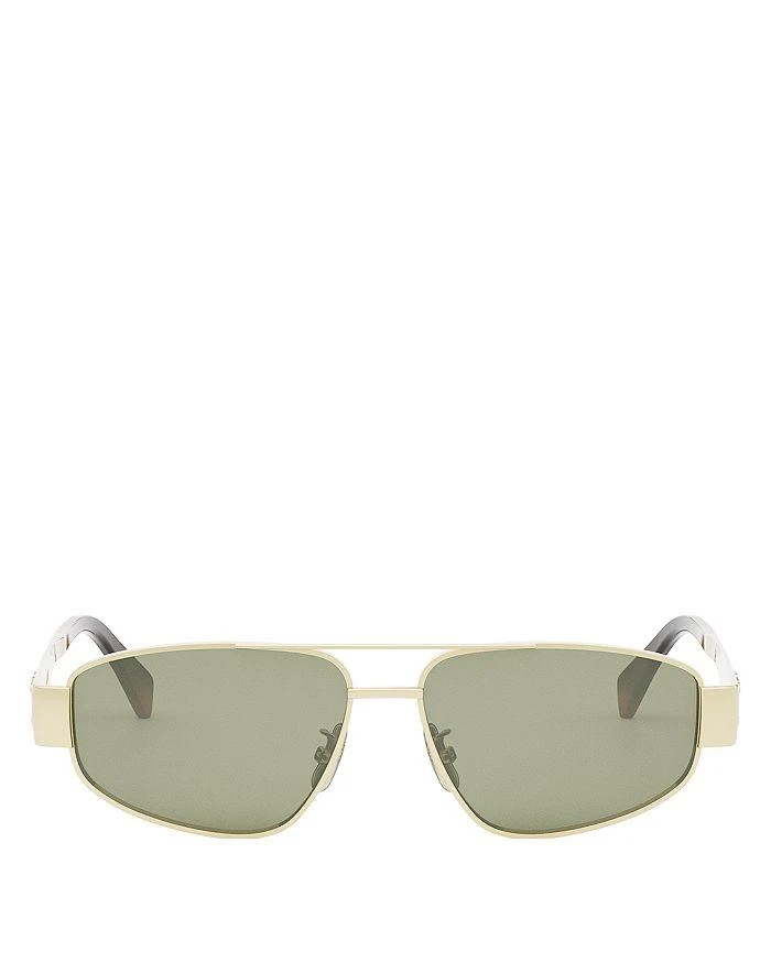 Celine Metal Triomphe Pilot Sunglasses, 57mm 2