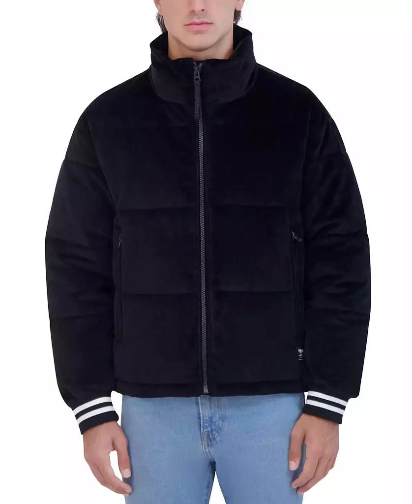 Hudson Men's Corduroy Varsity Puffer Jacket 1