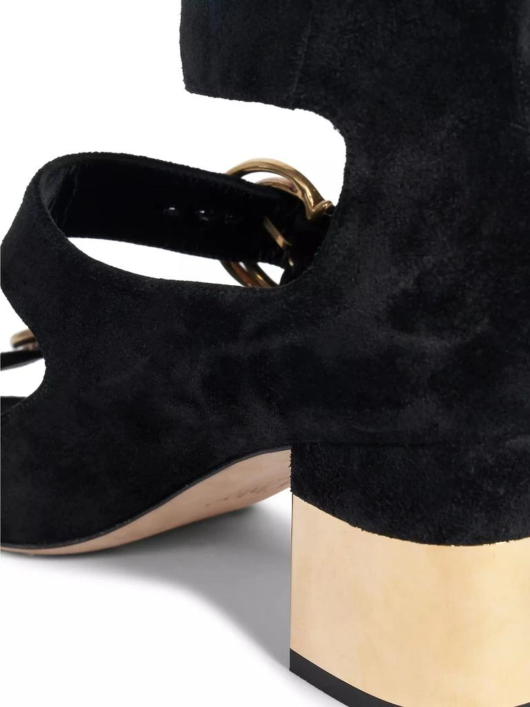 Chloé Alize Suede Buckle Sandals 7