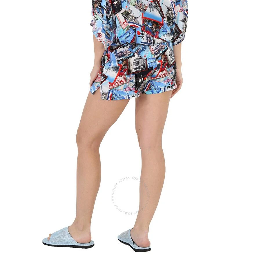 Balenciaga Ladies Multicolor Mix Postcard Running Shorts 3