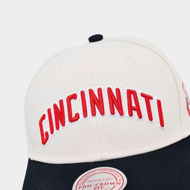 New Era Mitchell & Ness Cincinnati Reds MLB Pro Crown Snapback Hat 4