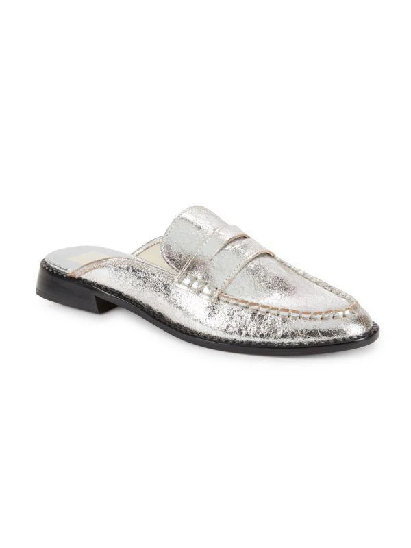 Dolce Vita Havan Metallic Leather Mules 2